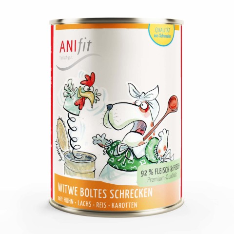 Hund Nassfutter Witwe Boltes Schrecken 400g 6 Stück -1- Anifit