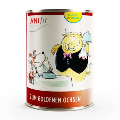 Hund Nassfutter Zum Goldenen Ochsen 400g 6 Stück -1- Anifit