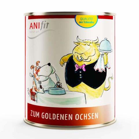 Hund Nassfutter Zum Goldenen Ochsen 810g 6 Stück -1- Anifit