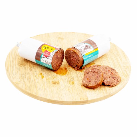Hund Nassfutter Snacks Gourmetwurst Wild 400g 1 Stück -1- Anifit