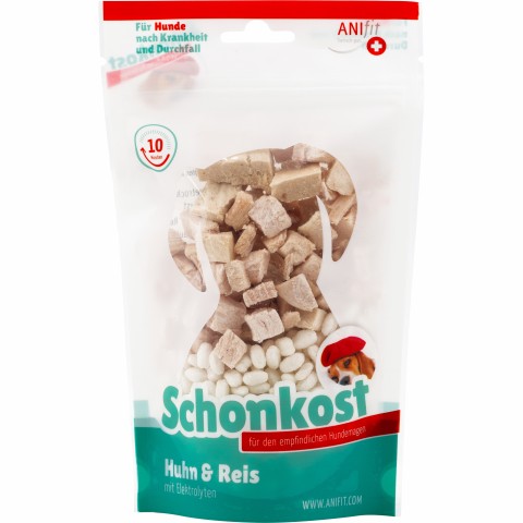 Hund Nassfutter Schonkost Huhn/Reis 50g 1 Stück -1- Anifit