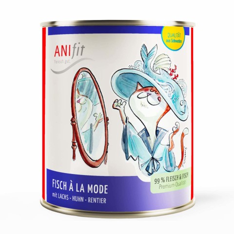 Katze Nassfutter Fisch à la Mode 810g 6 Stück -1- Anifit