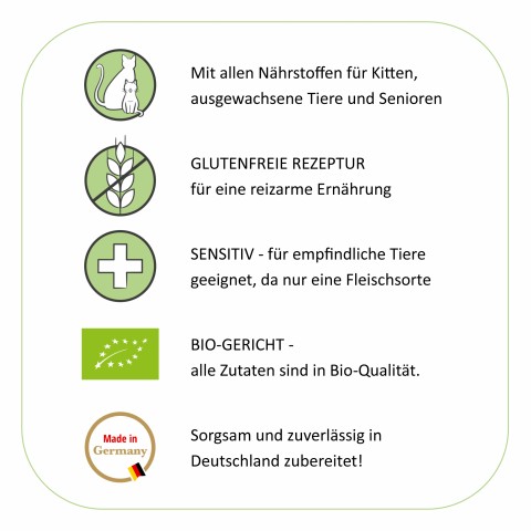 Katze Nassfutter RyCat Bio-Ente 400g 6 Stück -4- Anifit