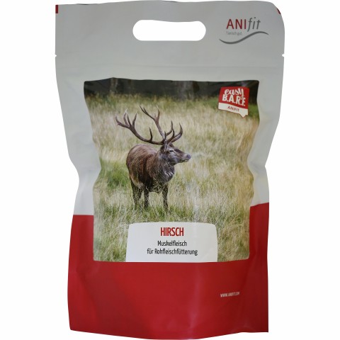 Hund Katze B.A.R.F. Easy Barf Hirsch 350g 1 Stück -1- Anifit
