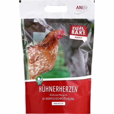 Hund Katze B.A.R.F. Easy Barf Hühnerherzen 400g 1 Stück -1- Anifit