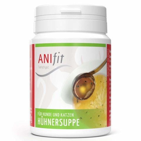 Hund Katze B.A.R.F. Nahrungsergänzungen Snacks Hühnersuppe 80g 1 Stück -1- Anifit