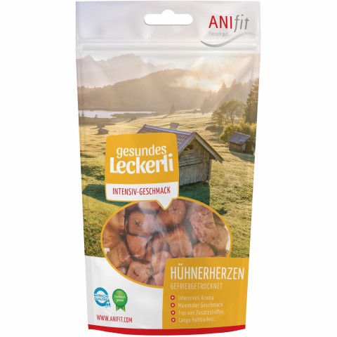 Hund Katze Snacks Hühnerherzen 35g 1 Stück -1- Anifit